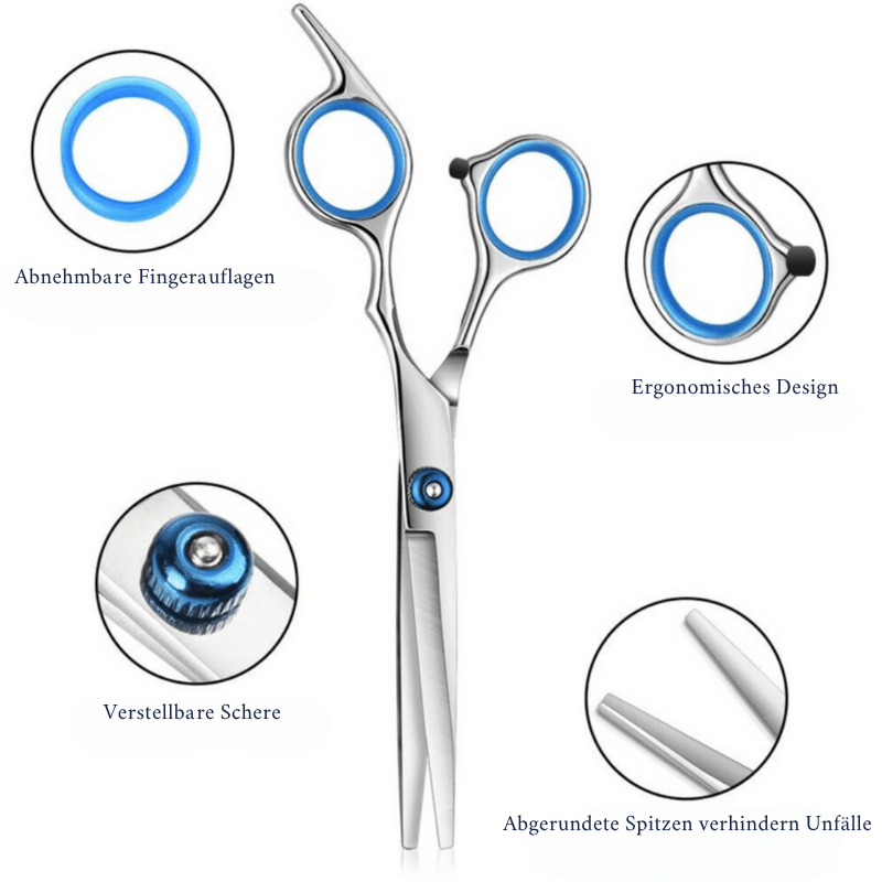 Hairdressing Scissors Set 10 Piece, Hairdressing Set for Adults and Children