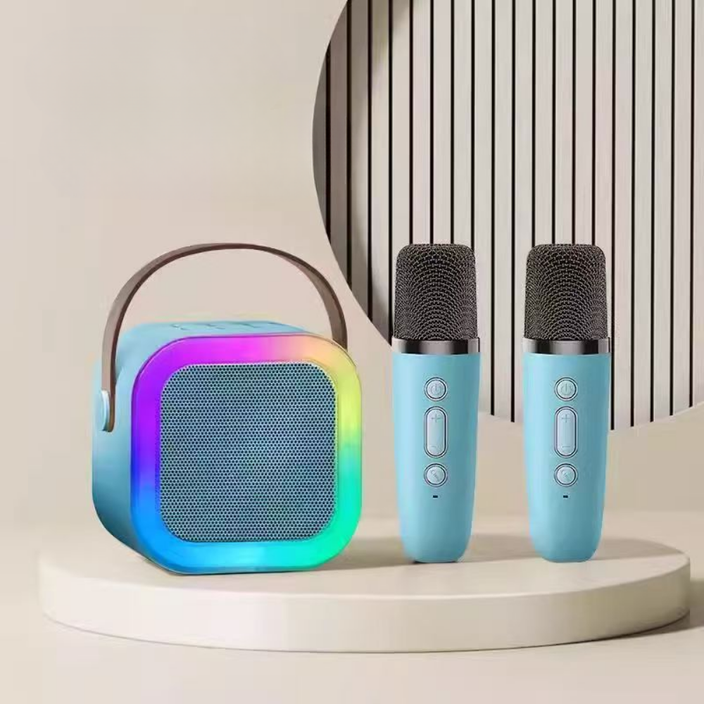 Fun Sing | Kids Mini Karaoke Machine with Bluetooth & LED Lights | Portable Entertainment for Parties 0
