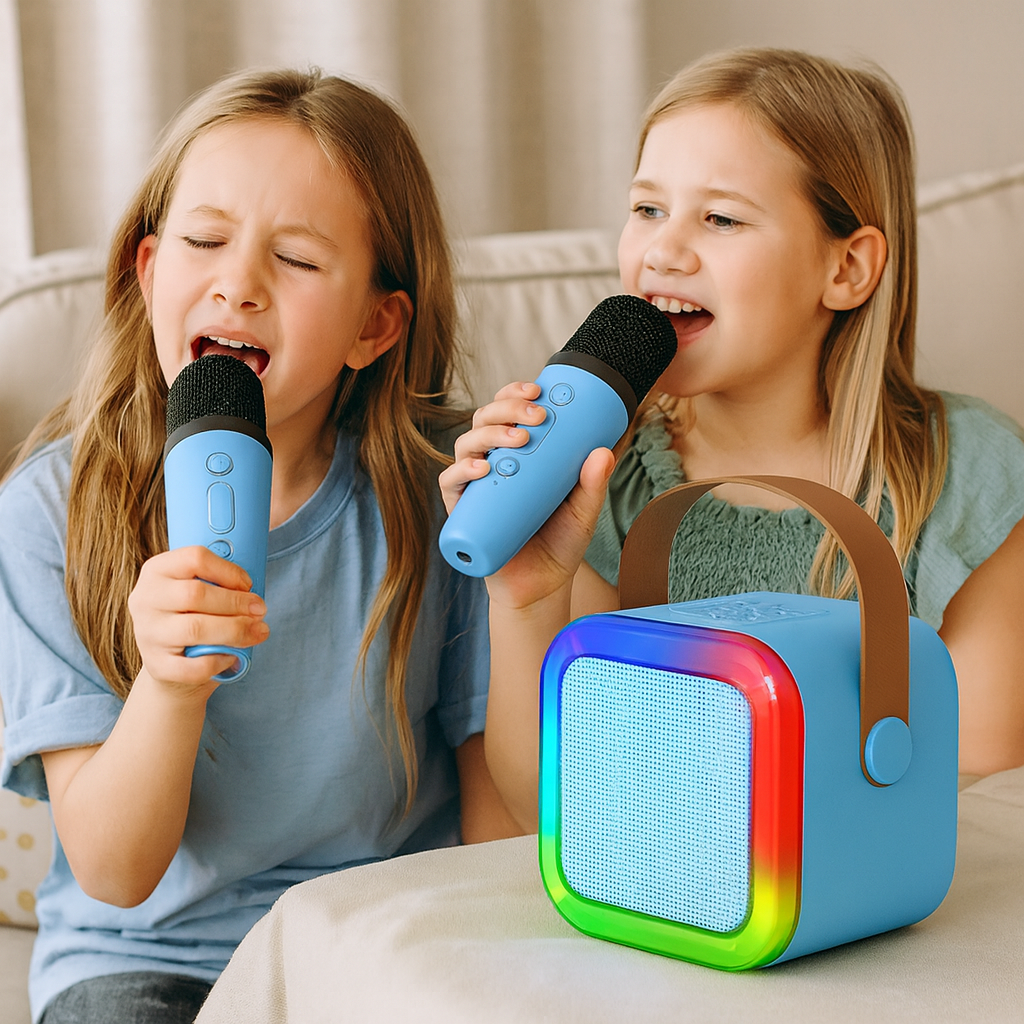 Fun Sing | Kids Mini Karaoke Machine with Bluetooth & LED Lights | Portable Entertainment for Parties 1