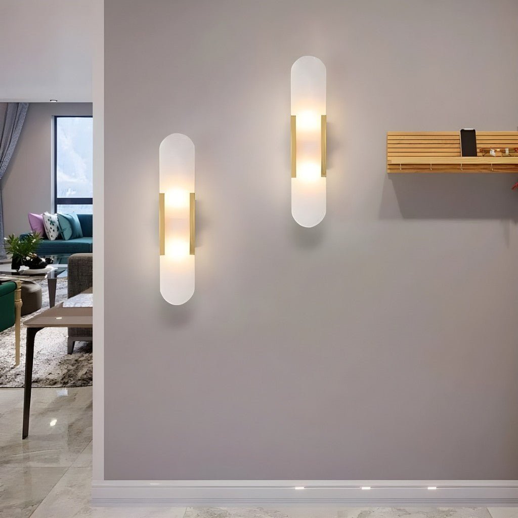 Living Room Wall Light, LED Wall Lamp in Black and Gold, Modern Wall Sconce with Push Button Switch_03