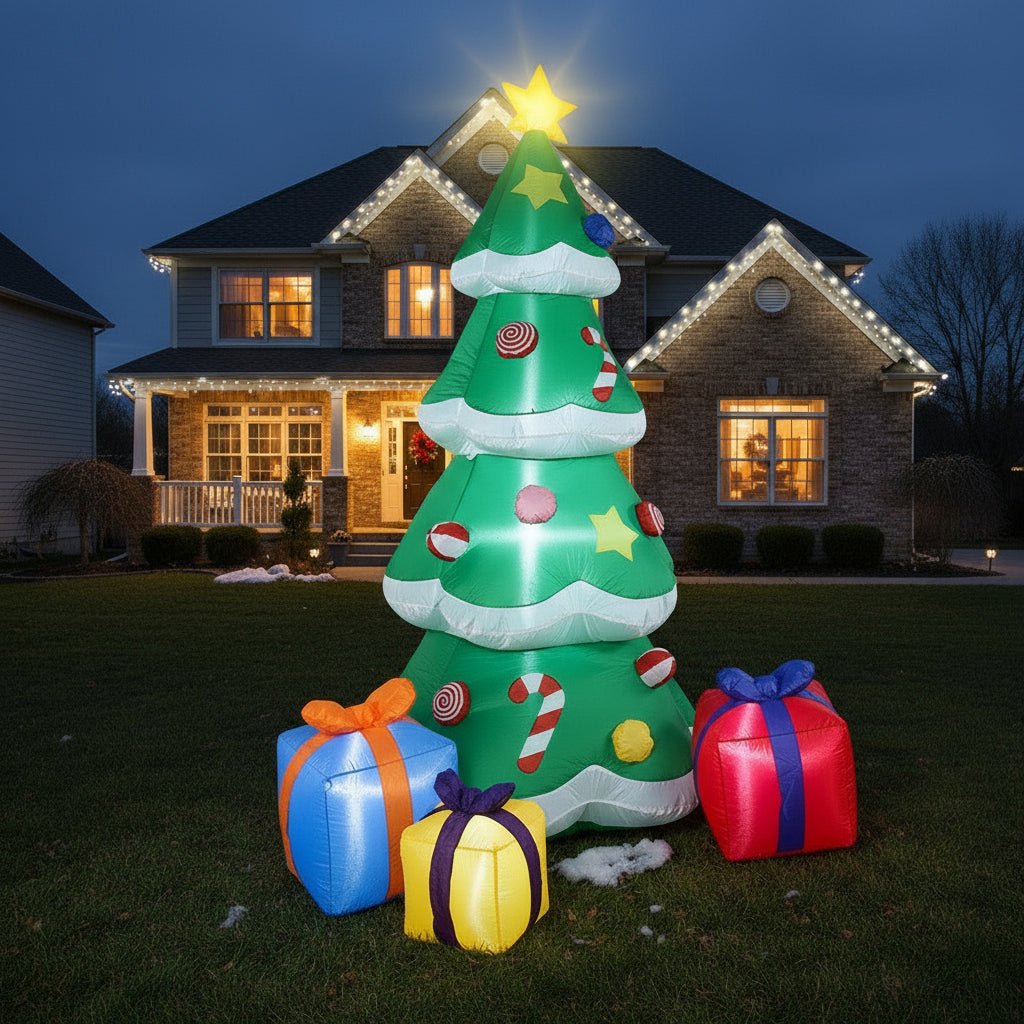 Outdoor Christmas Decorations, Light Up Christmas Decoration 1.5 m Tall, Christmas Garden Decorations with Ground Spikes_01