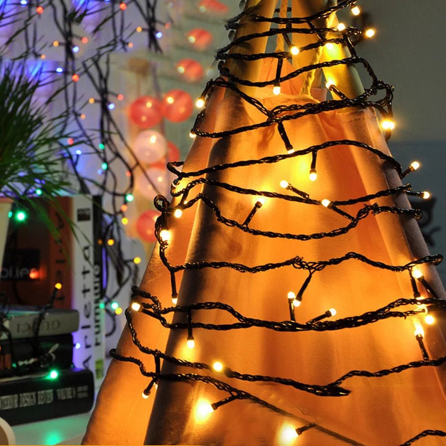 Christmas Lights Outdoor, Warm White Copper Wire Fairy Lights, IP65 Outdoor String Lights for Garden and Balcony_06