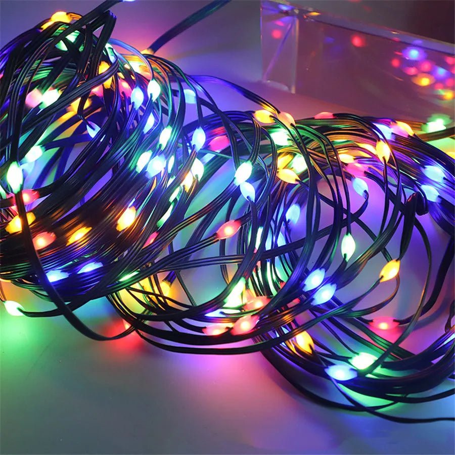 Outdoor Fairy Lights up to 100 m, Solar Powered String Lights, Plug In Garden Lights for Patio and Party_03