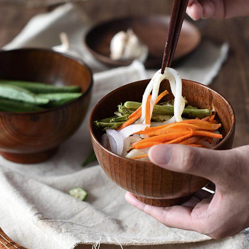 Wooden Rice Bowls