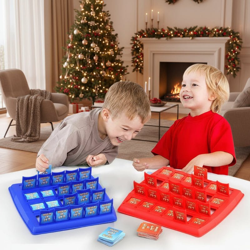 Guessing Game for Kids, Who Is It Logic Game for Children 6+, 2 Player Board Games with Character Cards_00