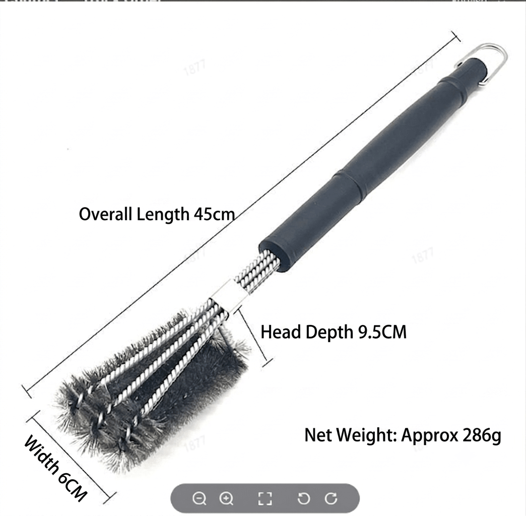 BBQ Cleaning Brush with Stainless Steel Bristles, BBQ Accessories – image 5