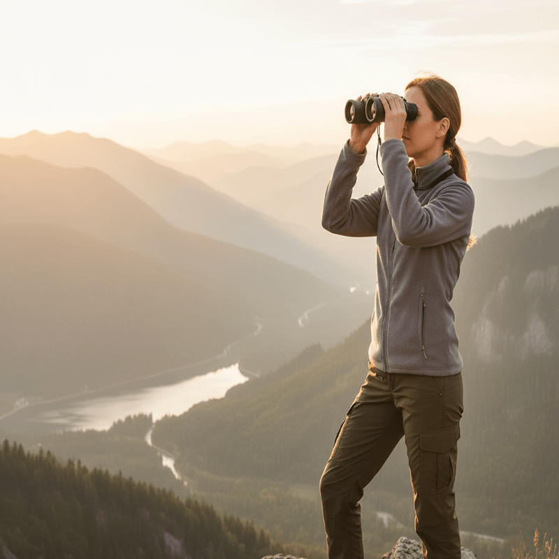 Binoculars for Adults 40x with BAK4 Prism, Compact Binoculars for Bird Watching, Pocket Binoculars with Strap