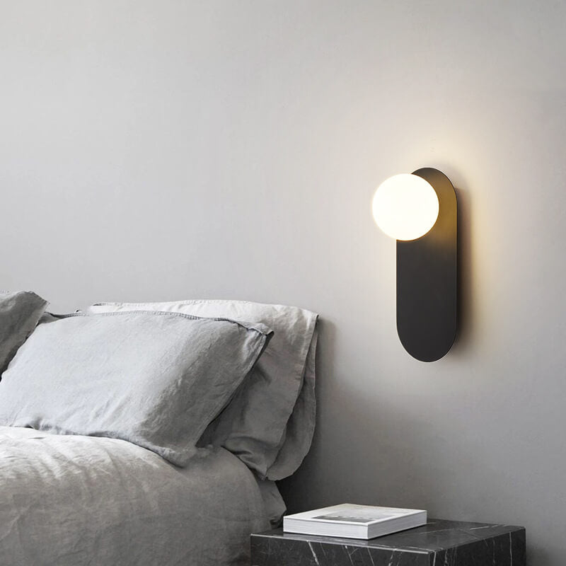 GloboLux | Elegant Minimalist Glass Wall Sconce Lighting Fixture 4