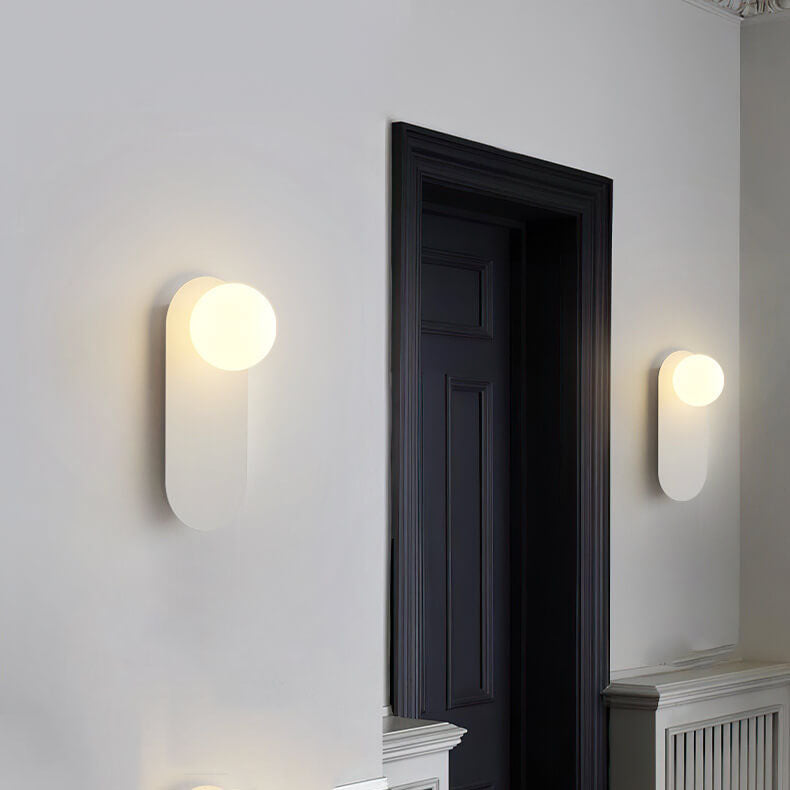 GloboLux | Elegant Minimalist Glass Wall Sconce Lighting Fixture 5