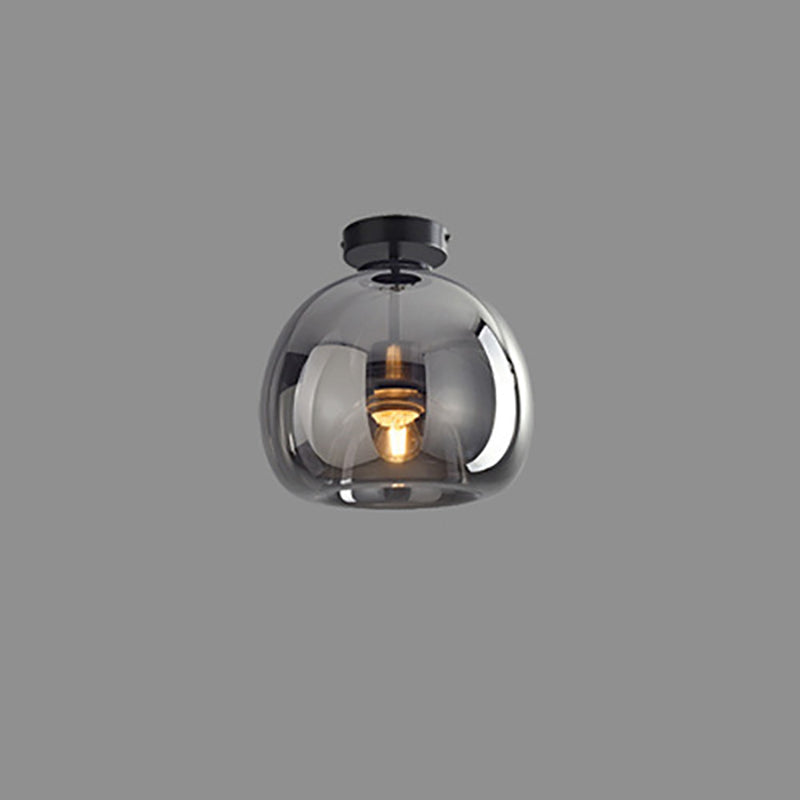 GloboNordic | Elegant Minimalist Glass Semi-Flush Ceiling Light 2