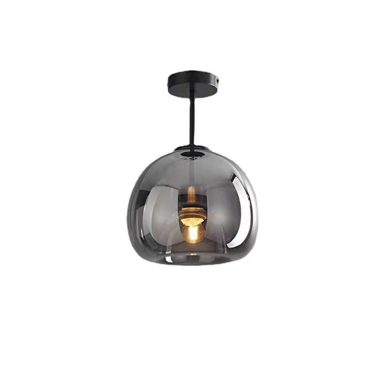 GloboNordic | Elegant Minimalist Glass Semi-Flush Ceiling Light 6