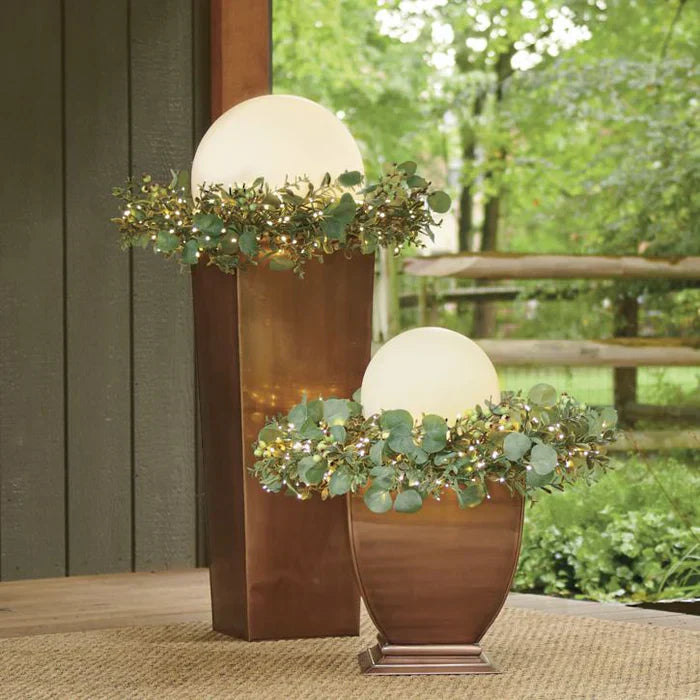 GlowSphere | Modern Solar Garden Lights with Remote Control Illumination 7