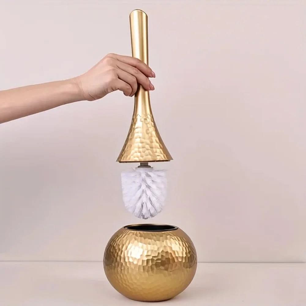 Toilet Brush and Holder, Loo Brush with Stand, Toilet Cleaning Brush with Removable Head, Bathroom Decor