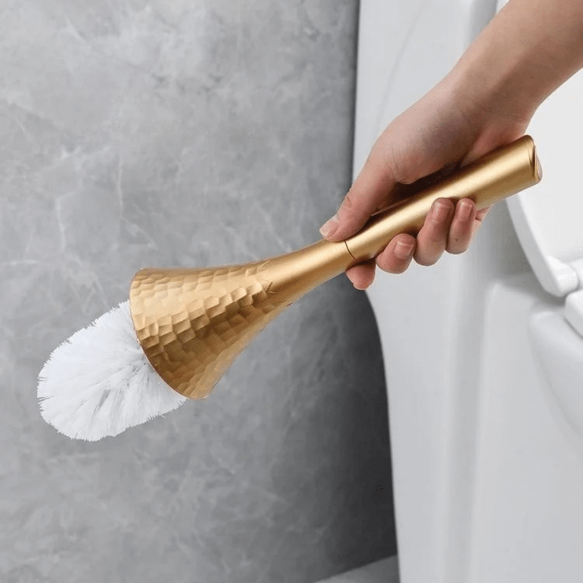 Toilet Brush and Holder, Loo Brush with Stand – image 8