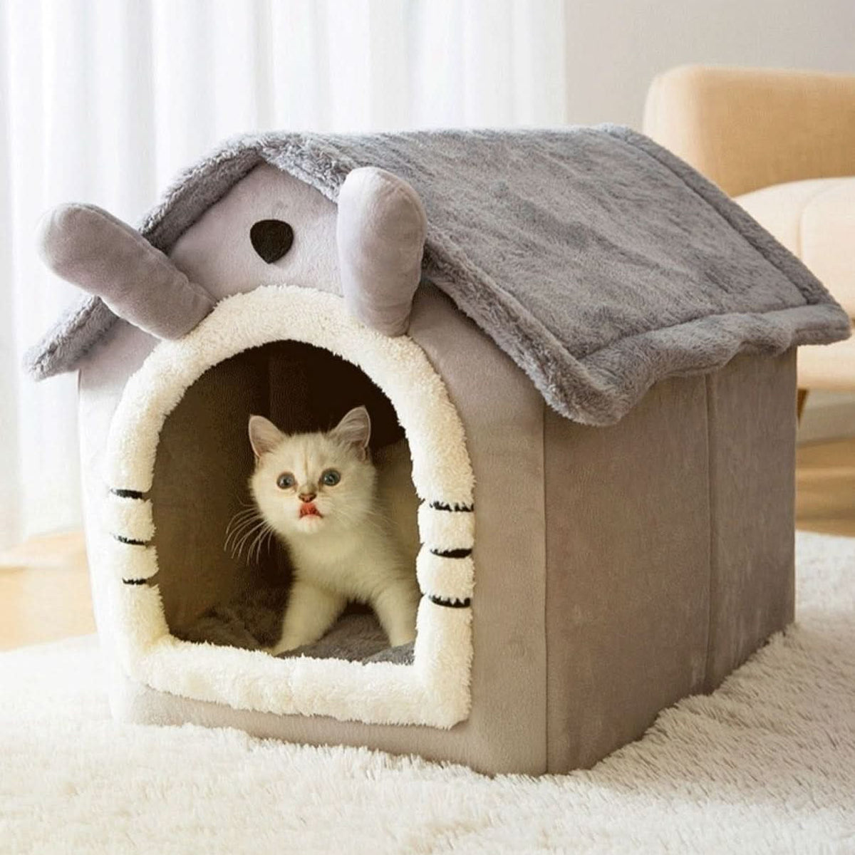 Cat House Indoor, Cat Bed for Small Cats – image 9