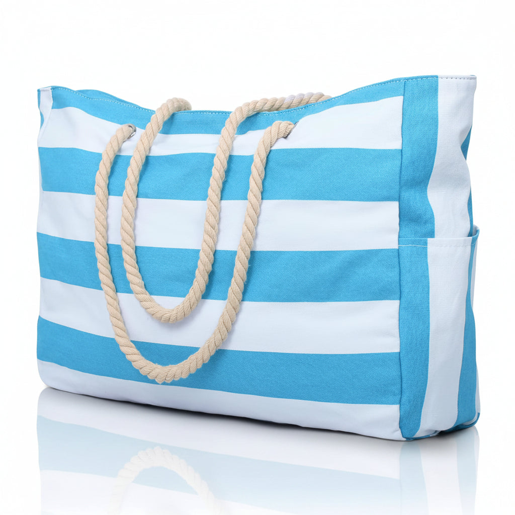 Large Beach Bag with Zip, Waterproof Gym Bag with Shoulder Straps – image 15
