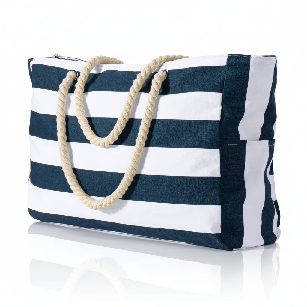 Large Beach Bag with Zip, Waterproof Gym Bag with Shoulder Straps – image 21