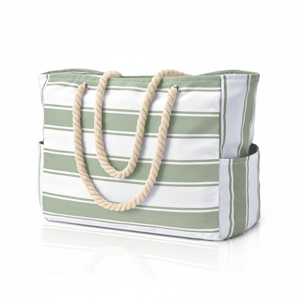 Large Beach Bag with Zip – image 5