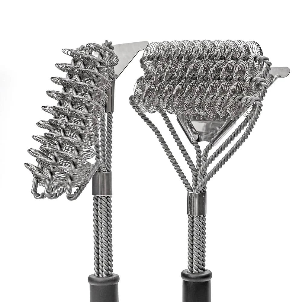 BBQ Cleaning Brush, Bristle Free Grill Brush with Scraper, Stainless Steel BBQ Grill Cleaner, BBQ Accessories_05