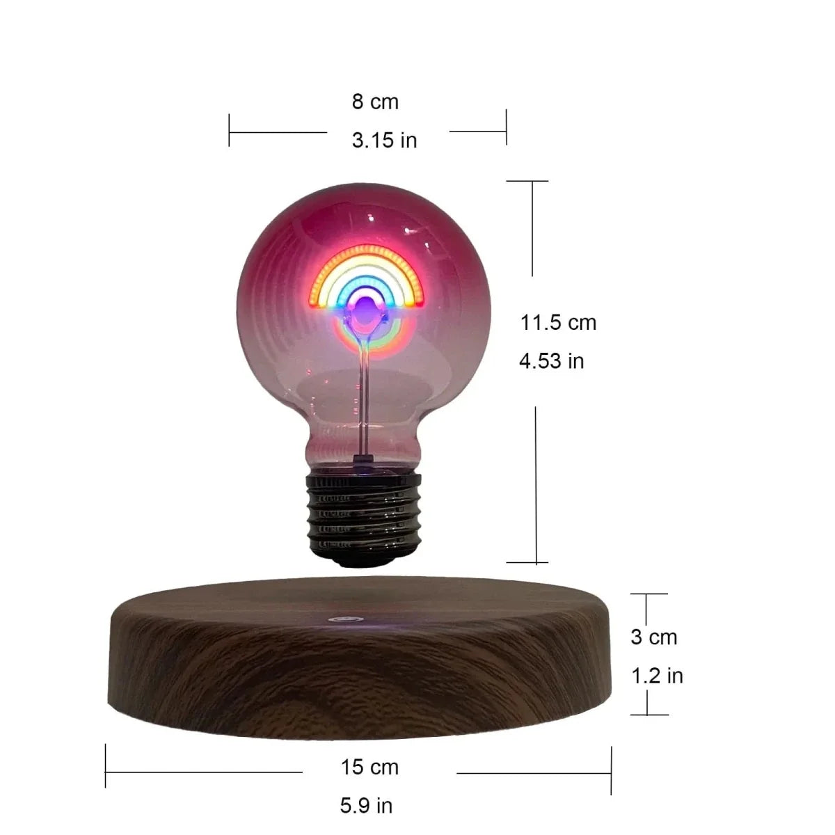 Mood Lamp with Floating Heart, Decorative Lamp for Bedroom – image 5