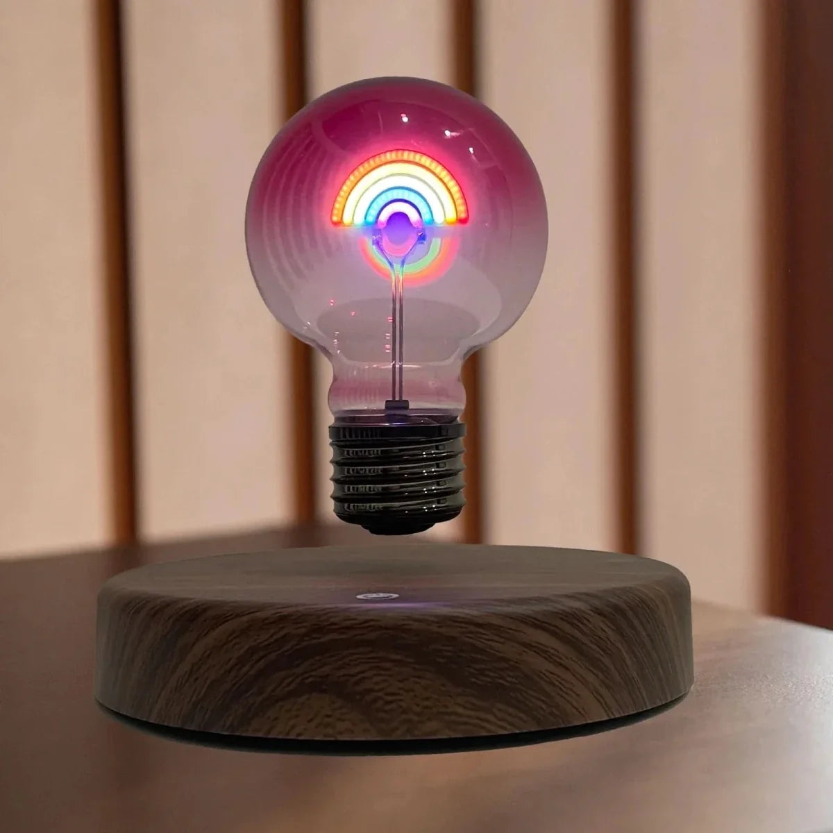 Mood Lamp with Floating Heart, Magnetic Levitating Heart Lamp with Rainbow Design – image 6