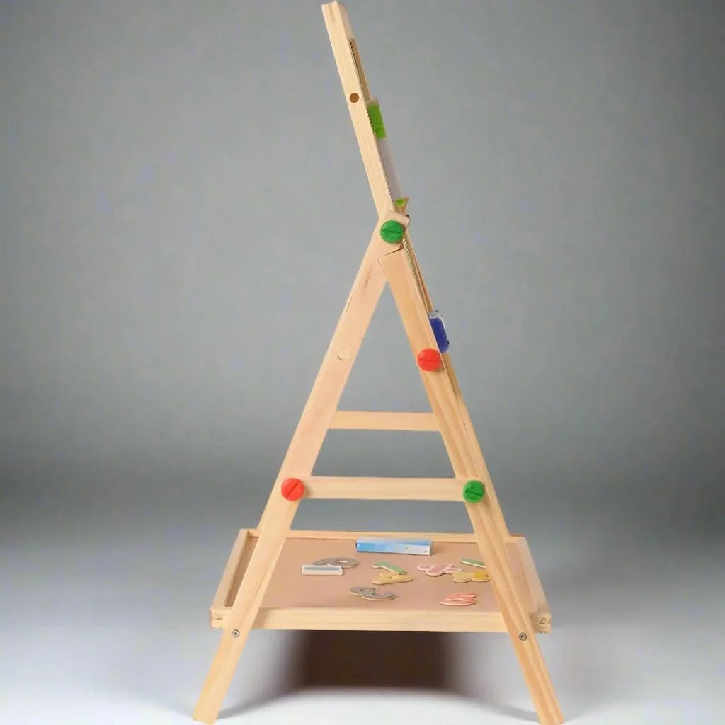 Childrens Easel, Double Sided Chalkboard and Whiteboard Easel – image 4