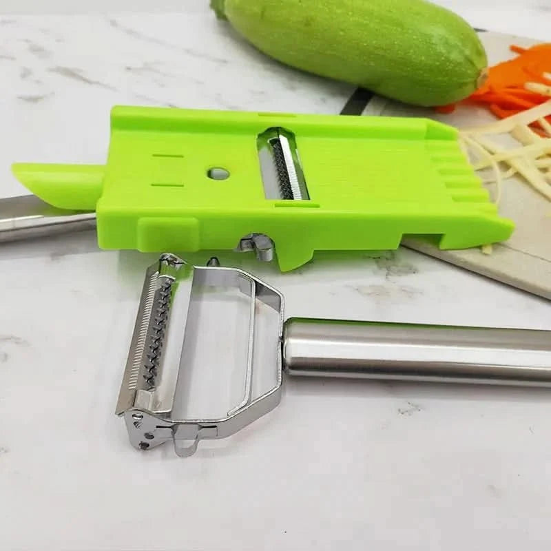 Stainless Steel Potato Peeler, Vegetable Peeler with Cutting Function for Fruit and Veg, Kitchen Accessories_02