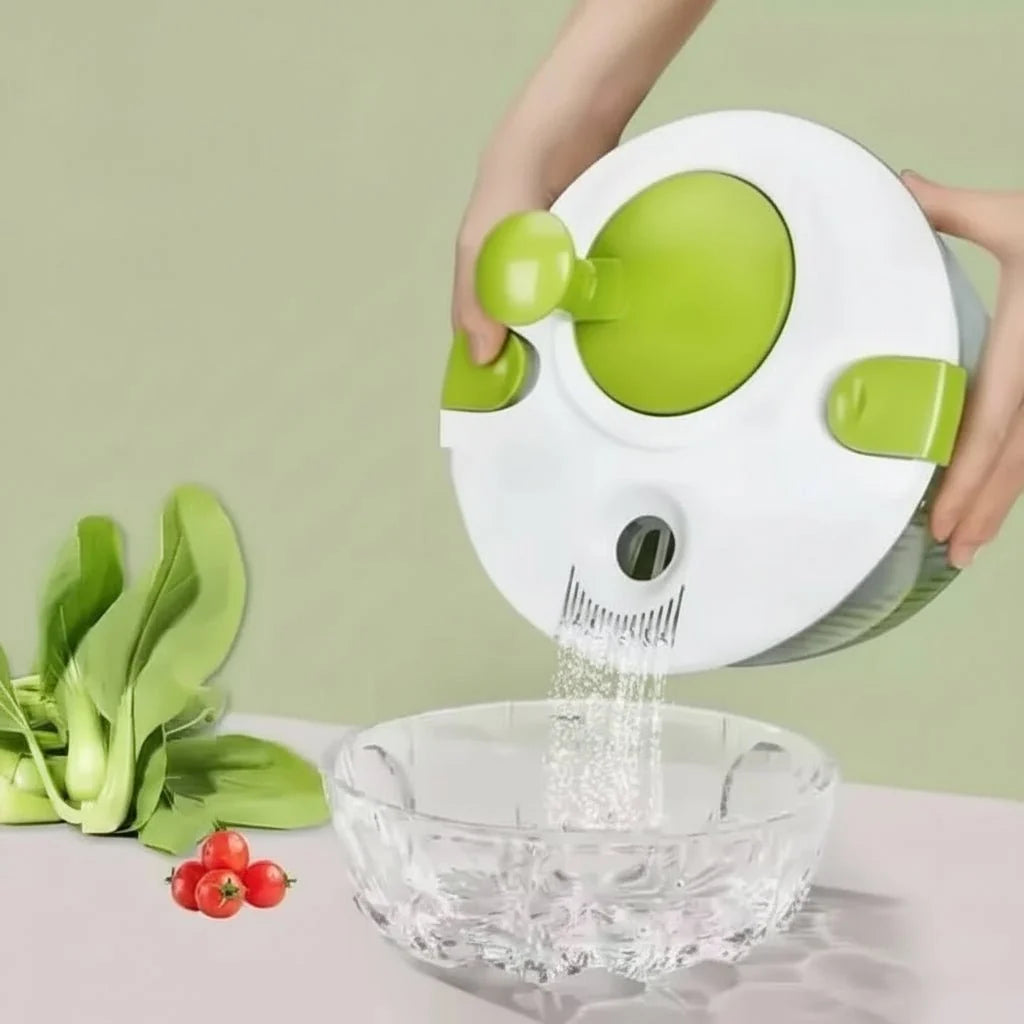 Salad Spinner, Lettuce Spinner for Washing and Drying, Salad Drainer, Vegetable Spinner for Fruit, Kitchen Utensils_02