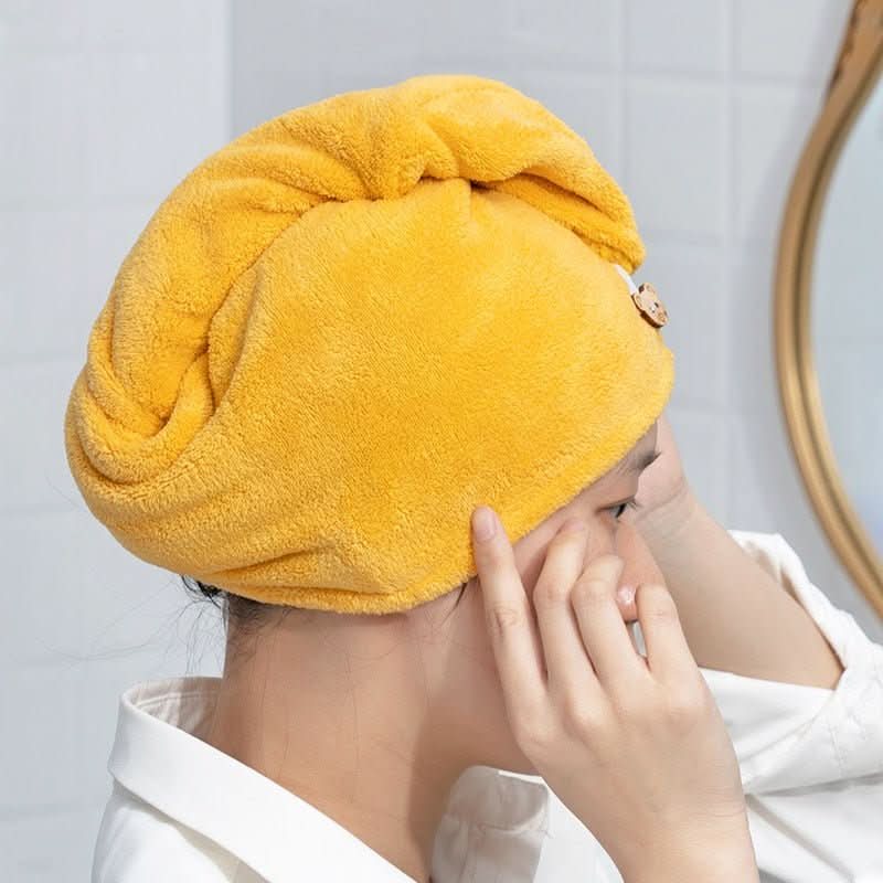 Microfibre Hair Towel Wrap, Hair Turban Towel for Quick Drying, Head Wrap Towel for All Hair Types_02