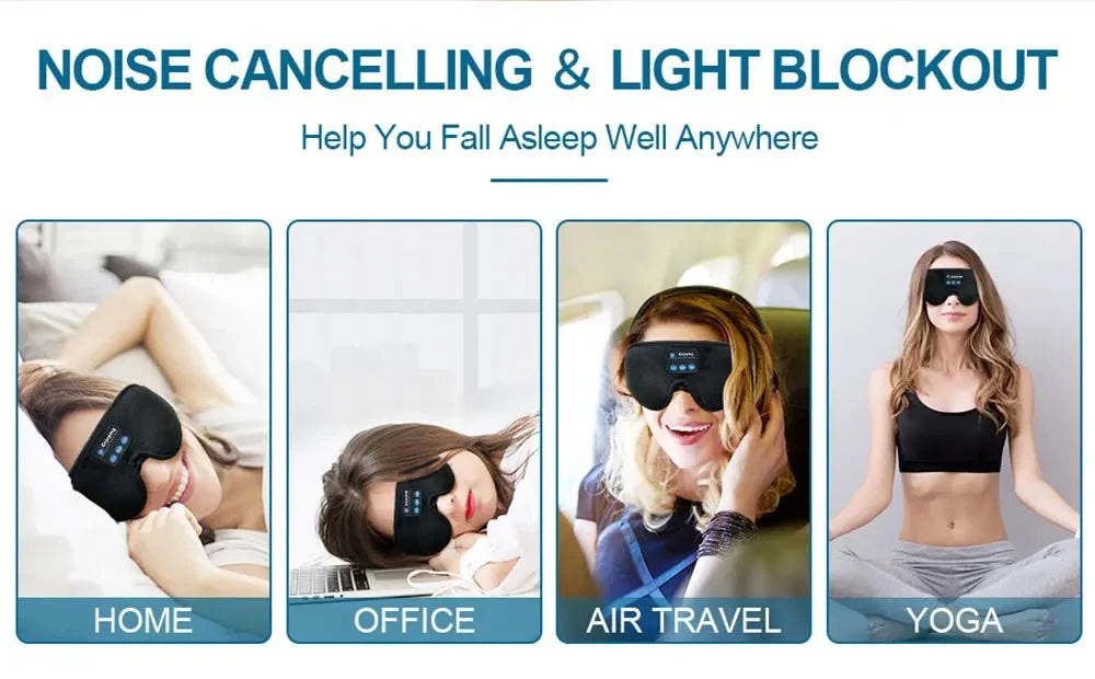 Eye Mask for Sleeping, Sleep Mask with Headphones – image 13