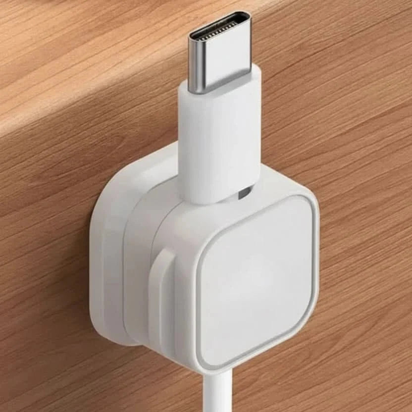 Magnetic Cable Holder, Cable Clips for Desk, Cable Organiser for Charging and Headphone Leads