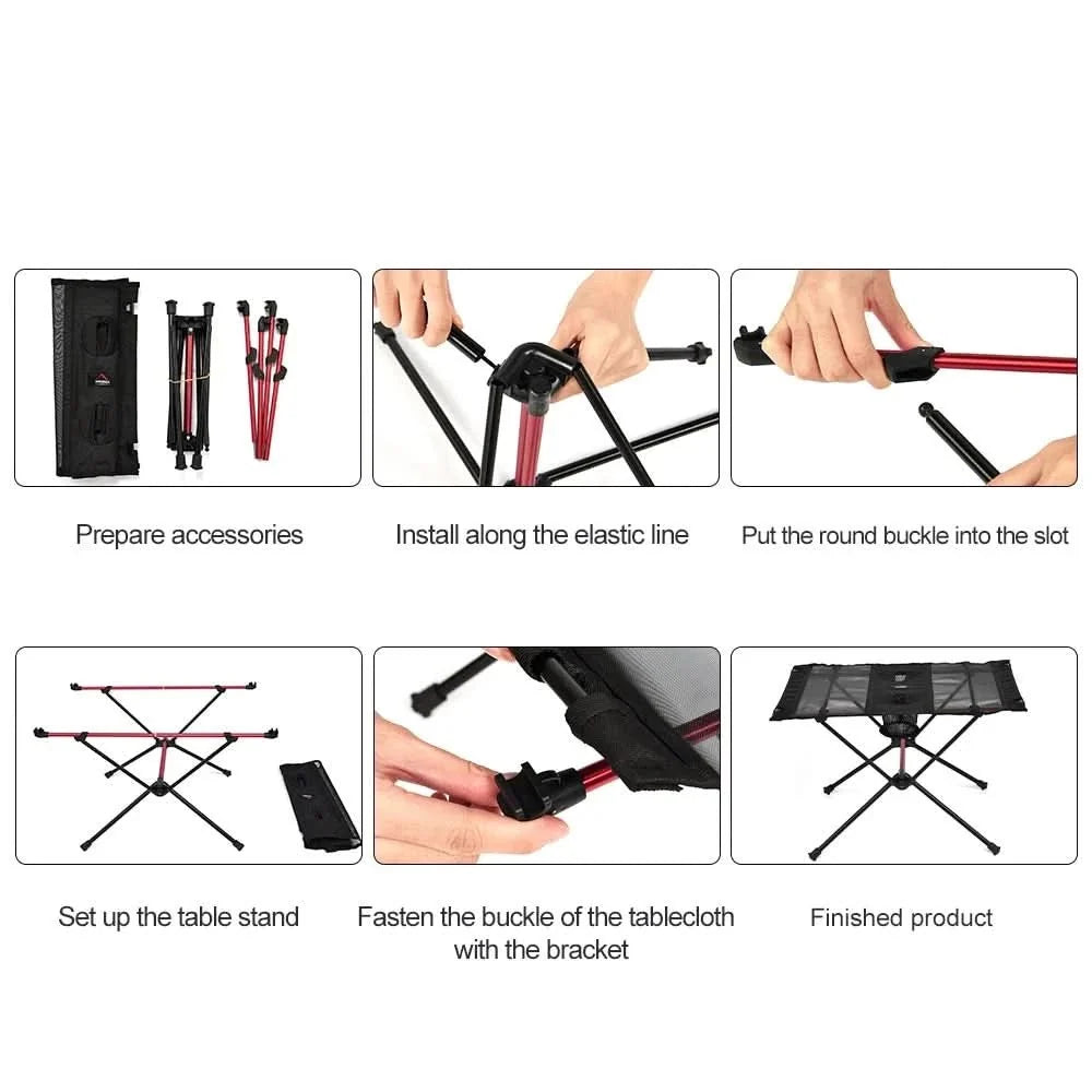 Folding Tables, Aluminium Camping Table 2.5 kg, Folding Picnic Table for Garden and Fishing, Camping Accessories_06