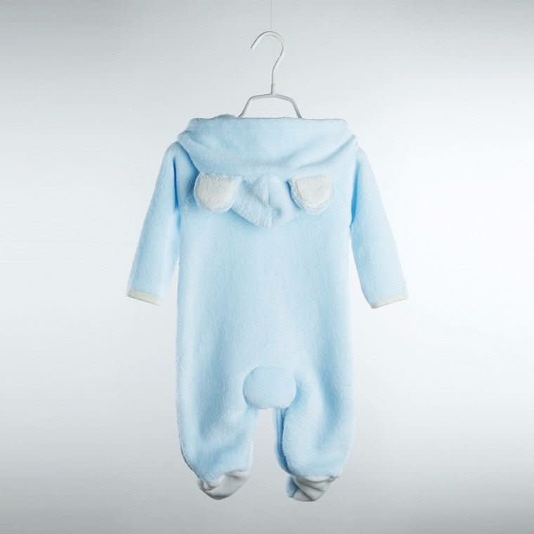 Baby Romper with Hood, Newborn Baby Clothes 0 to 12 Months, Baby Boy Clothes, Cotton Newborn Babygrow_00