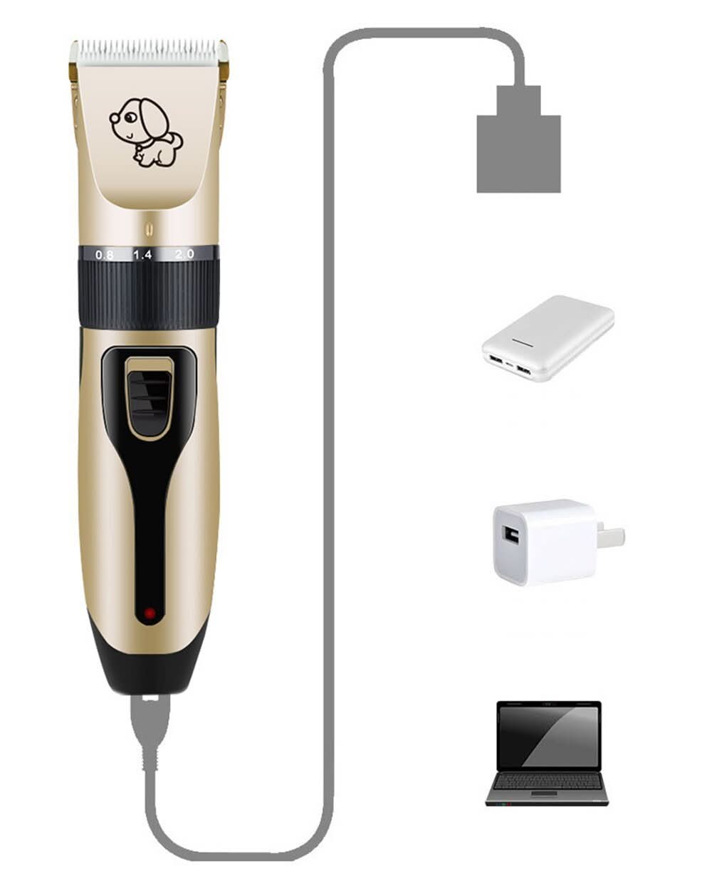 Cordless Dog Clippers, Pet Hair Trimmer – image 6