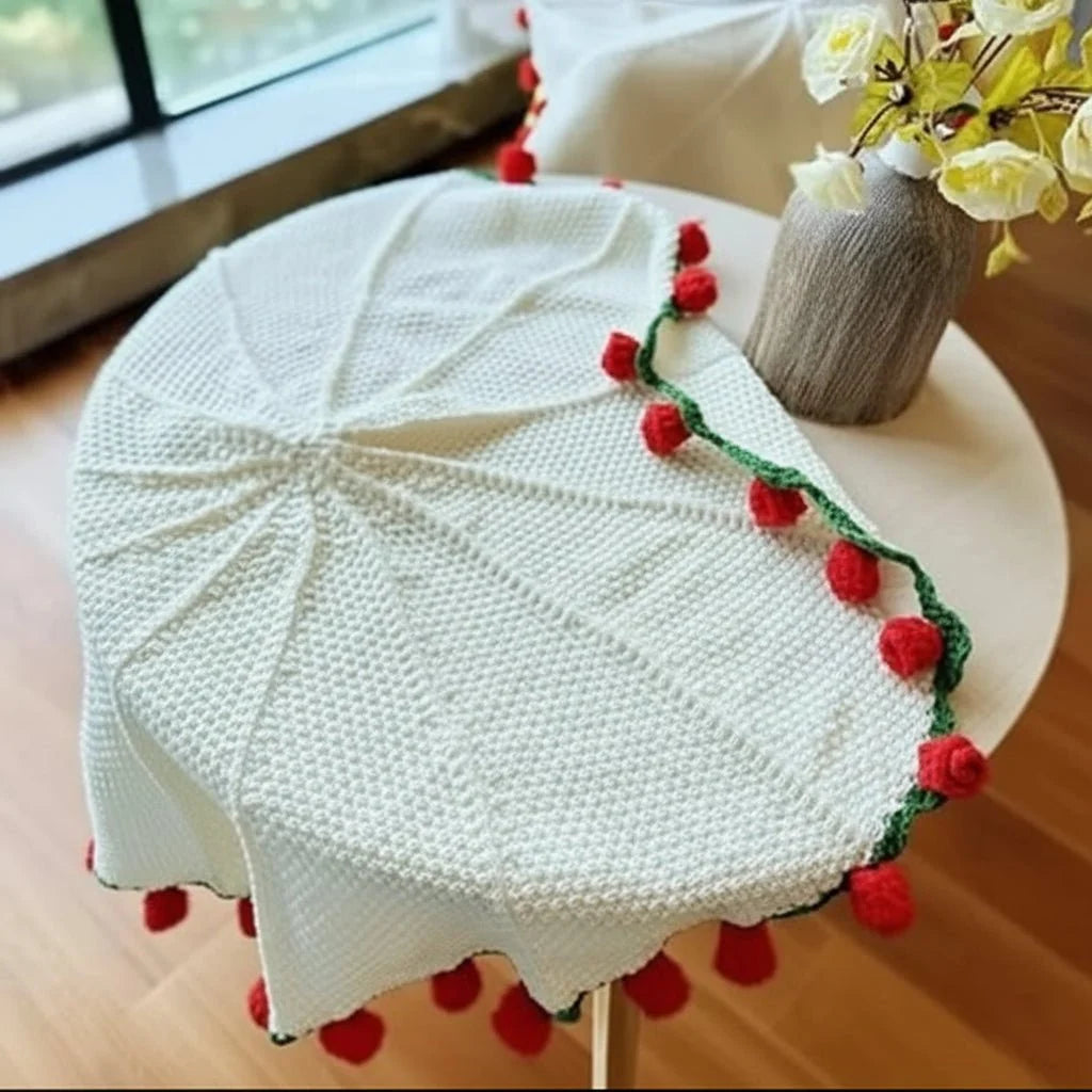 Throw Blanket with Rose Pattern, Throws for Sofas and Beds – image 4