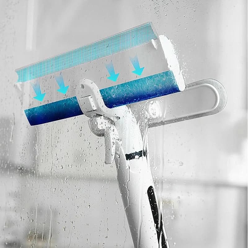 Shower Squeegee with Silicone Blade, Window Squeegee for Glass and Mirrors