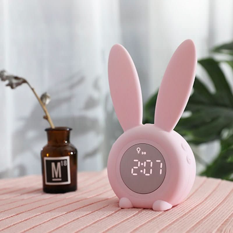 Childrens Night Light with Alarm, Sunrise Alarm Clock for Toddlers, Wake Up Light with Sound, Nursery Lamp