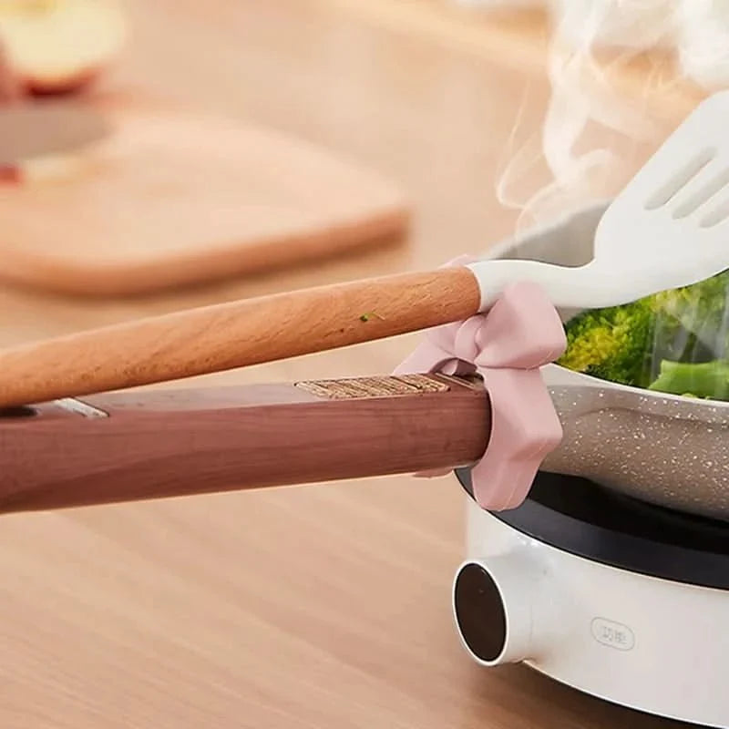 Kitchen Utensil Holder for Pot Rim, Silicone Spoon Rest and Kitchen Accessories – image 4