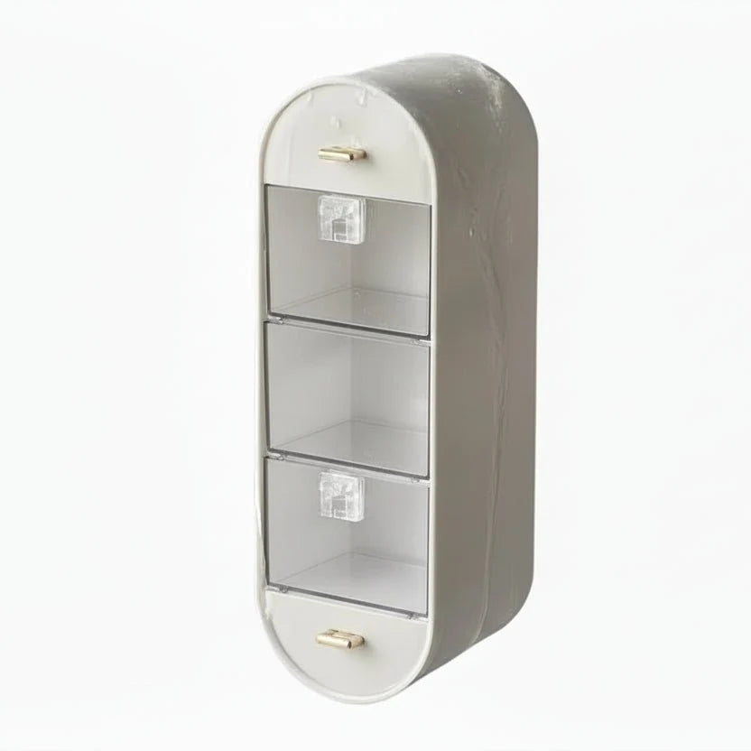 Spice Organiser with 5 Compartments, Wall Mounted Spice Rack No Drilling – image 11