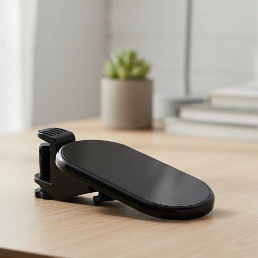 Computer Arm Rest for Desk, Ergonomic Arm Support with 180 Degree Swivel, Home Office Desk Accessories, Forearm Support