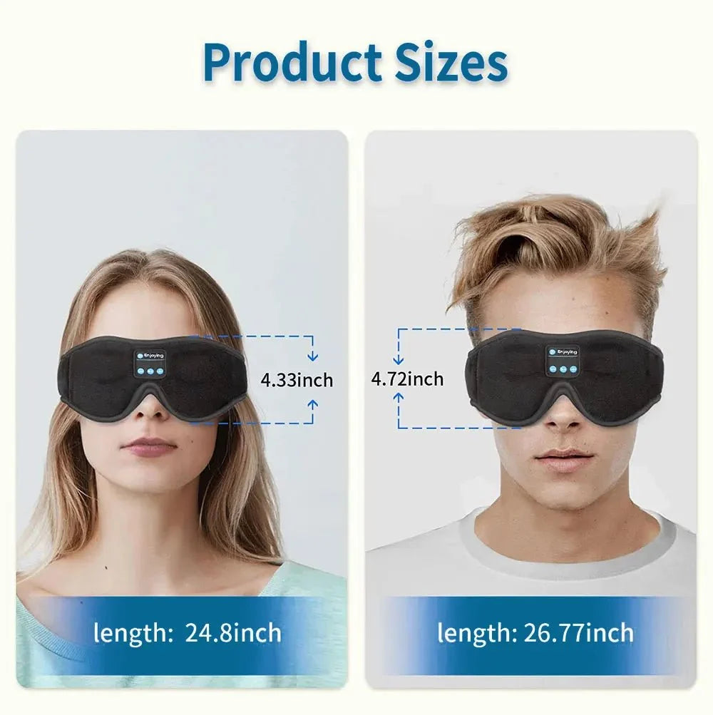 Sleep Mask with Headphones, Bluetooth Sleep Headphones – image 15