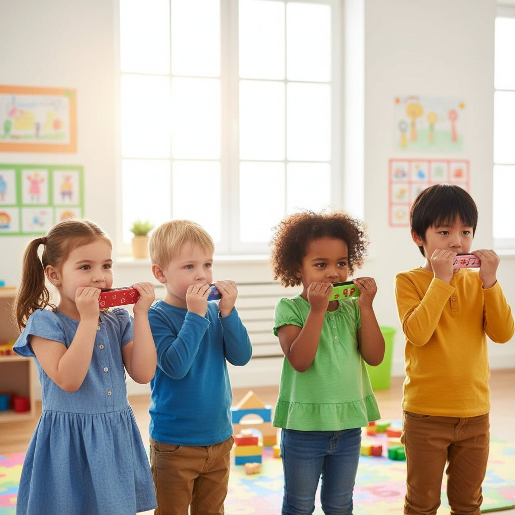 Beginner Harmonica for Kids, Children's Wooden Harmonica, Mini Harmonica for Children Aged 3 and Up, Wooden Musical Toy_03