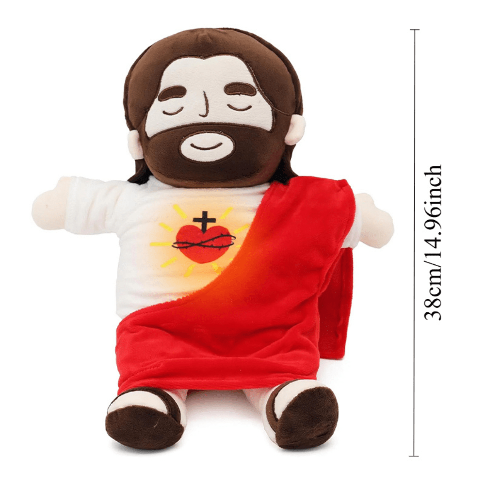 Jesus Soft Toy with Breathing Motion, Sleep Companion Plush Toy, Cuddly Toy for Kids and Adults, Christian Gift_06
