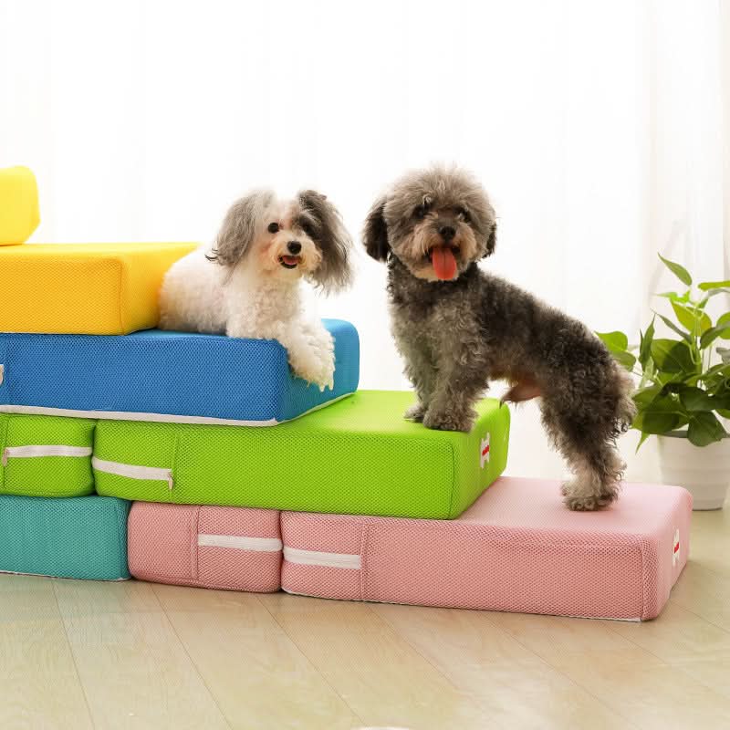 Dog Steps for Bed, Dog Sofa Steps, Dog Stairs with Washable Cover for Small Dogs and Cats_09