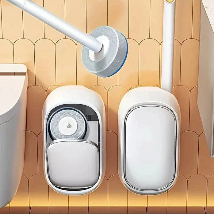 Disposable Toilet Cleaner with Holder, Disposable Toilet Brush with 6 Attachments