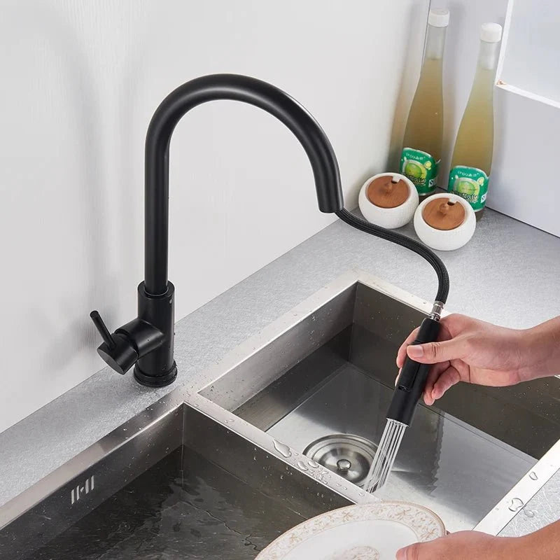Kitchen Sink Tap, Pull Out Kitchen Tap with Spray Head, Stainless Steel Sensor Tap for Modern Kitchens_03