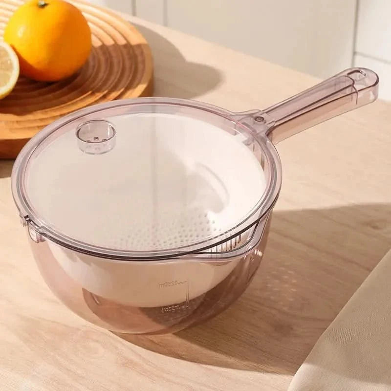 Colander with Strainer, Plastic Kitchen Colander – image 8