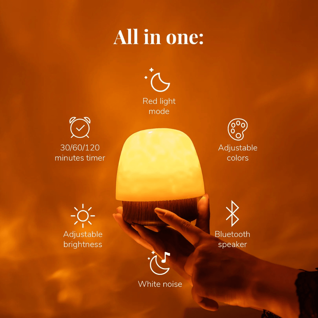 Bedside Lamp with Bluetooth Speaker, LED Table Lamp with 16 Colour Modes and Remote Control, Bedroom Lamp, Mood Light_02