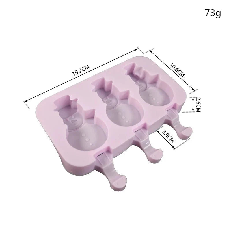 Silicone Ice Lolly Moulds with Handles, Reusable Popsicle Moulds – image 16