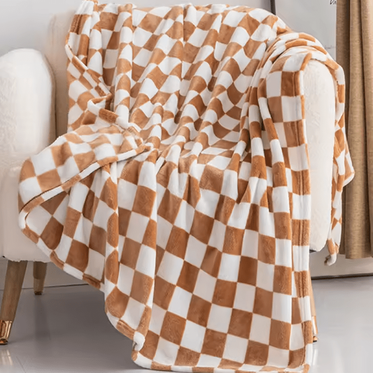 Throw Blanket, Sofa Throw and Bed Throw, Flannel Fleece Blanket for Sofa, Soft Tartan Blanket 70 x 100 cm_10